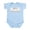Sky Blue, variant on CafePress - 50% Saint Lucian Infant Bodysuit - Baby Light Bodysuit, Size Newborn - 24 Months