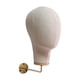thumbnail image 1 of Cabeza de maniquí de lona para exhibición de cabezas de maniquí, sombreros, postizos y pelucas. Beige, 1 of 9