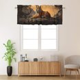 thumbnail image 2 of Tiger Kitchen Valance Curtains Forest Mountain Autumn Sunset Landscape Window Valance for Living Room Bedroom, Kitchen Valance Rod Pocket Window Decor Curtain 54 by 18 in, 1 Panel, 2 of 6