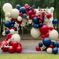 thumbnail image 4 of Cqxid Ballon de Fête à Moins de 10 $ Maison et Jardin Événement et Fête Guirlande de Ballons Rouges Doublement Rembourrée Rouge Blanc Bleu Trousse d'Arche en Latex pour Anniversaire Patriotique Décoration de Remise des Diplômes de Baseball, 4 of 9