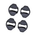 thumbnail image 4 of 4 piezas de protección para cerradura de puerta de coche, moldura protectora, accesorio interior, cubierta de cierre de cerradura de puerta de coche, negro, 4 of 8