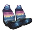 thumbnail image 2 of Cauagu Fantasy Landscape Starry Night Print Car Seat Covers,Universal Automotive Seat Covers Car Seat Protectors Easy to Install Car Cover Car Accessories Auto rucks Van & SUV-2 PCS, 2 of 9