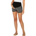 thumbnail image 2 of Ecavus Maternity Shorts Casual Stretchy Pregnancy Pants Dark Grey L, 2 of 4