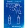 thumbnail image 2 of Borders, Cole 25x32 White Modern Wood Framed Museum Art Print Titled - PP1034-Faded Blueprint Sig Sauer P220 Pistol Patent Poster, 2 of 4