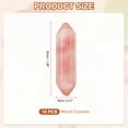 thumbnail image 2 of Uxcell Wand Crystals Stone, 10 Pcs Natural Crystal Polished Love Gemstone Rose Quartz Pocket Bulk Set Balancing Meditation Gifts, Watermelon Red, 2 of 6