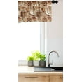 thumbnail image 3 of Ambesonne Pirates Window Valance, Map Adventure, 54" X 18", Pale Brown White Grey, 3 of 3