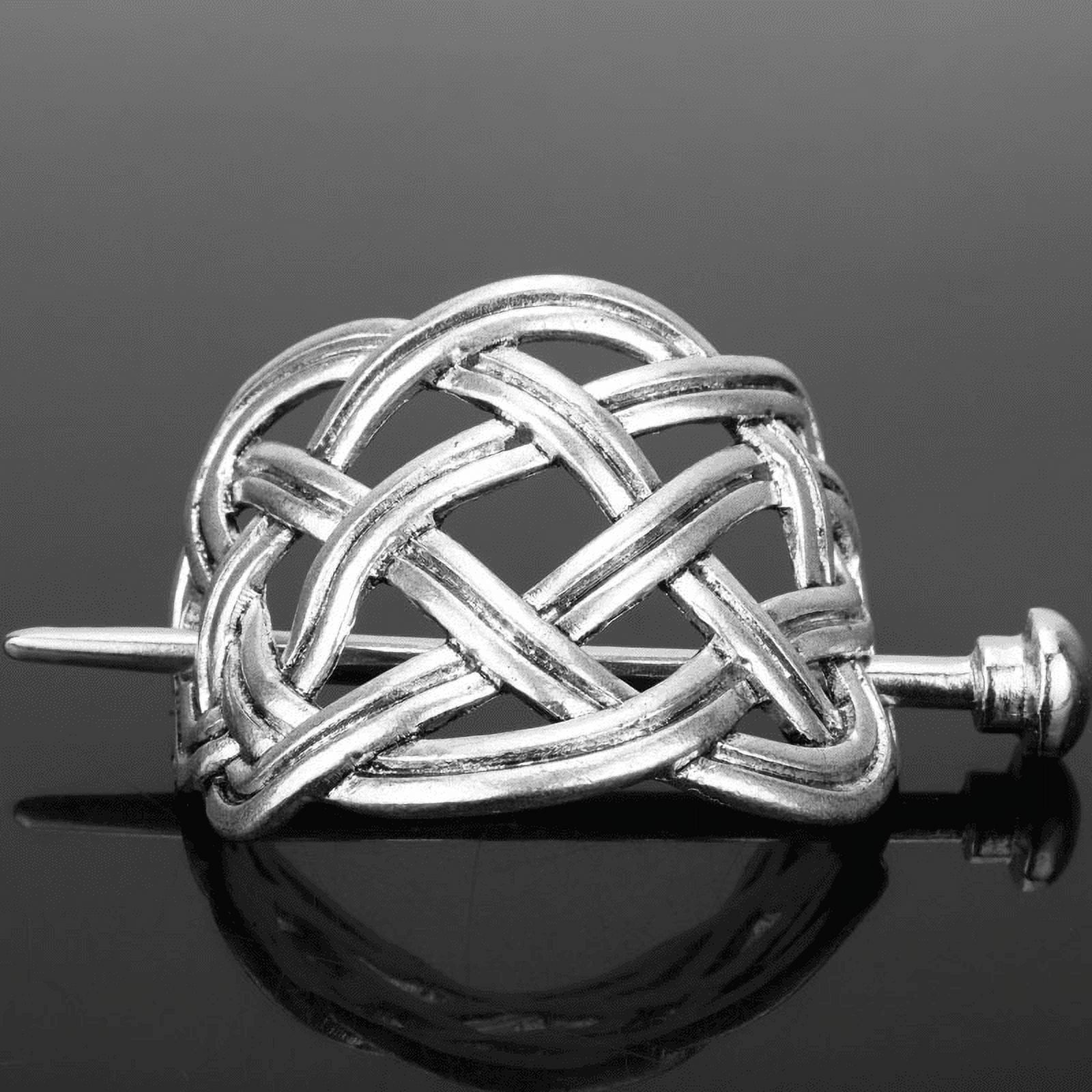 Celtic Viking Hairpins Set of 6 - Silver Knot Hair Slides Amazon.com : Syhood 6 Pieces Vintage Silver Celtic Hair  main image 3