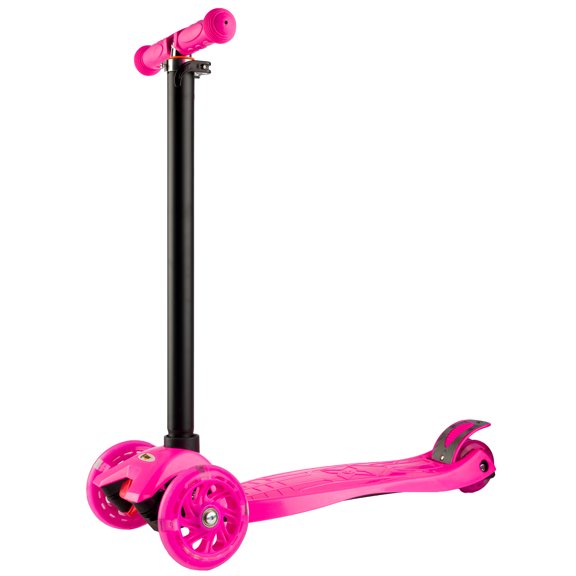 Lil' Rider Toddler Scooter with Adjustable Handlebar and LED Wheels (Pink)
