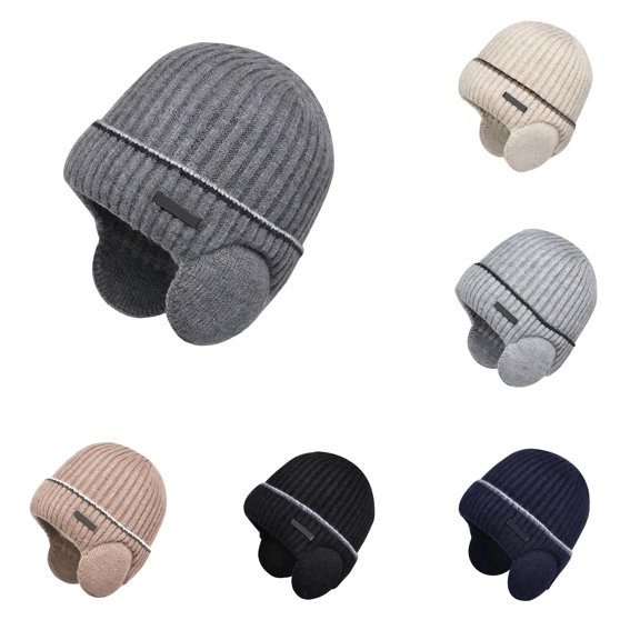 QWERTY Unisex Solid Knit Hat Casual Warm Winter Cap for Cold Weather Daily Wear