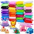 thumbnail image 1 of Kit de arcilla de secado al aire MuseLuxe de 32 colores con 3 herramientas, 1 of 7