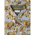 thumbnail image 3 of Ma Croix Mens Casual Hawaiian Flower Pattern Button Up Bohemian Shirts, 3 of 7