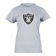 thumbnail image 1 of NFL Playera Aficionado Básica Las Vegas Raiders Gris para Mujer, Talla Extra Grande, 1 of 5