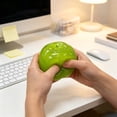 thumbnail image 6 of Apple Squishy, Green Apple Stress Ball, Silicone Fidget Stress Reliever, Slow-Rise Squeeze Stress Reliever, Desktop Decor, 2.8-Inch, 6 of 6