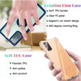 thumbnail image 3 of [4 Items] 2 PCS Case for Samsung Galaxy S20 FE 5G+2 Pack Tempered Glass Screen Protector, Shockproof Protective Rugged Bumper Cover Rotatable & Clear TPU Case for S20 FE, Navy&Clear, 3 of 7