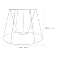 thumbnail image 2 of Pendant Light Shade DIY Lampshade Frame Metal Lampshade Bracket Replacement, 2 of 8