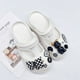 thumbnail image 3 of Linda pajarita negra a cuadros con flor de zapato extraíble (zapatos no incluidos), 3 of 5
