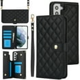 thumbnail image 3 of Asuwish Phone Case for Samsung Galaxy S22 Plus S22+ 5G Wallet Cell Cover with Tempered Glass Screen Protector Lanyard Wrist Strap Card Holder Stand S22+5G S22plus 22S + S 22 22+ Women Girls Black, 3 of 11