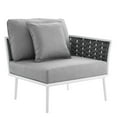 thumbnail image 6 of Modway Stance Outdoor Patio Aluminum Large Sectional Sofa in White Gray, 6 of 10