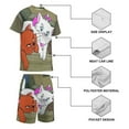 thumbnail image 4 of The Aristocats Boys Girls Short Sleeve Mesh T-Shirt And Shorts Outfit Set Summer Clothes Set for Kids, 4 of 8