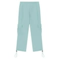 thumbnail image 6 of KAUOD Youth Fleece Warm Cargo Sweatpants Boys Girls Baggy Wide Leg Straight Joggers Pants Kids Plain Elastic Waist Pants, 6 of 7