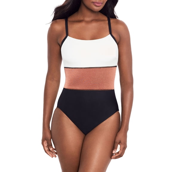 Miraclesuit womens 	 Trifecta One-Piece, 12, Orange