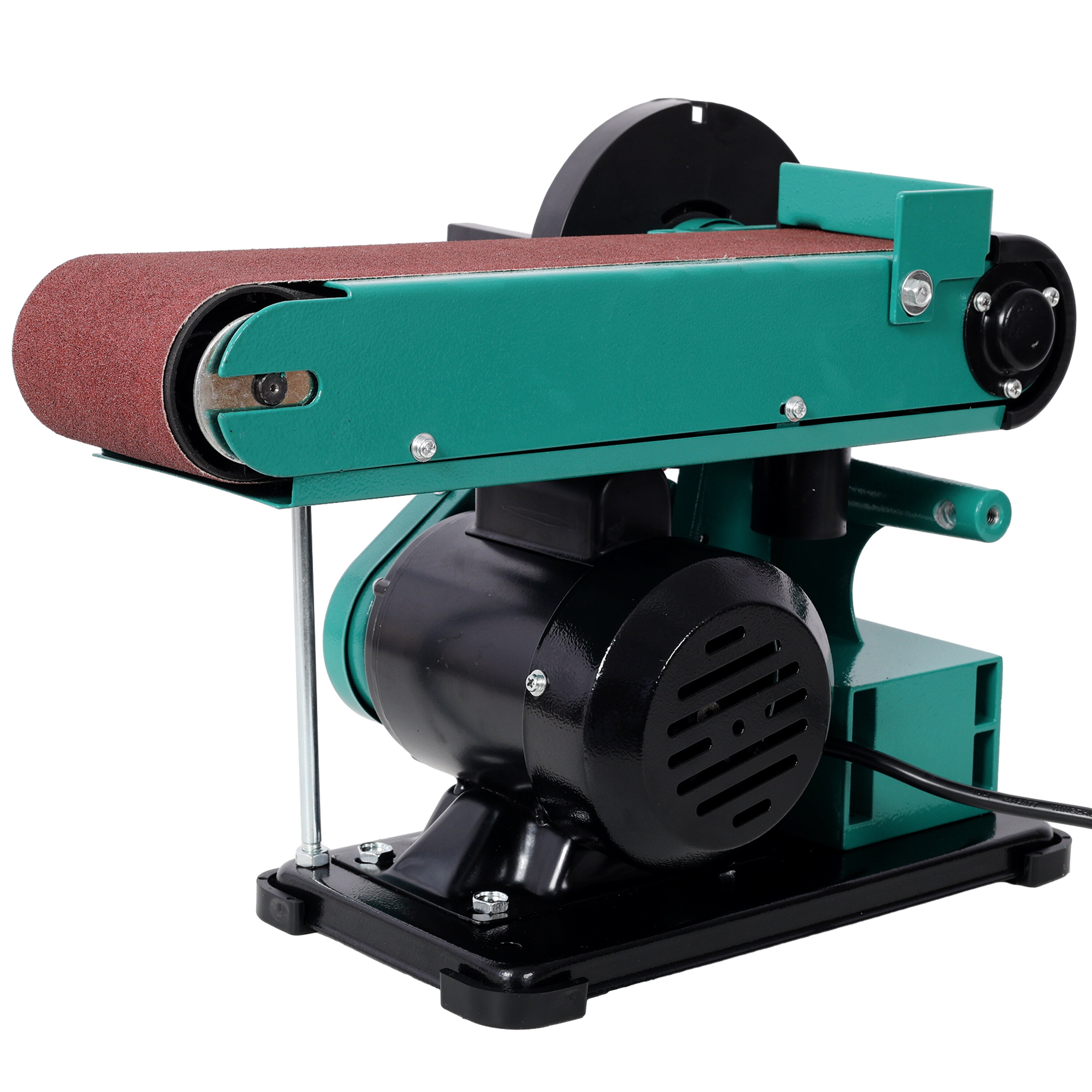 , 4" x 36" Belt Sander 6" Disc Polisher Grinder Sanders,120V/60Hz.UL certificate, Green Color, Green ,Steel ,