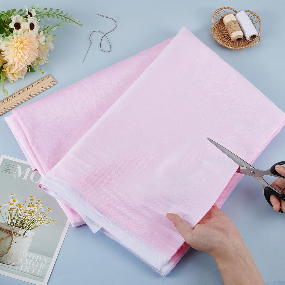 Pearl Pink Glow in The Dark Fabric 55x35.8inch Luminous Soft Velvet Fabric Glow in The Dark Sewing Patchwork Fabric Luminescent Quilting Fabric for Crafting Quilting DIY Pearl Pink