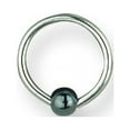 thumbnail image 2 of SGSS Captive w Hematite Ball 18G (1mm) 3/8 (10mm) Dia w 3mm Gap & 4mm H Stainless Steel, 2 of 2