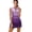 BZA1662, variant on Abstract Vector purple vertical stripes Sports Dresses Women Tennis Dress with Separate Shorts One-Piece Slim Fit Golf Dress