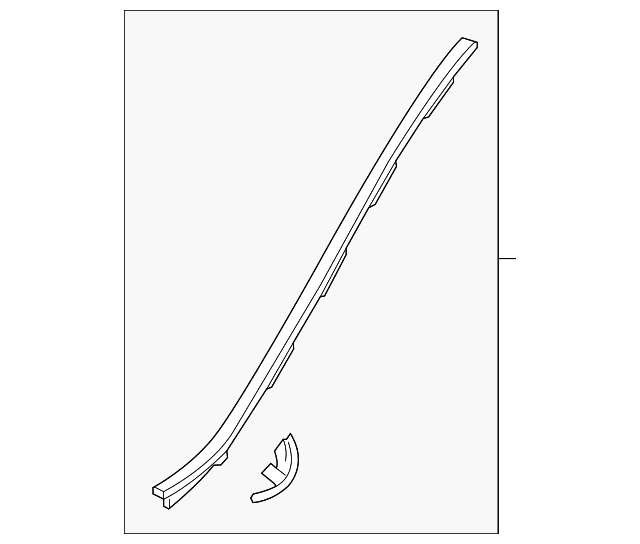 Genuine OE Acura Side Molding - 73152-TZ5-A12