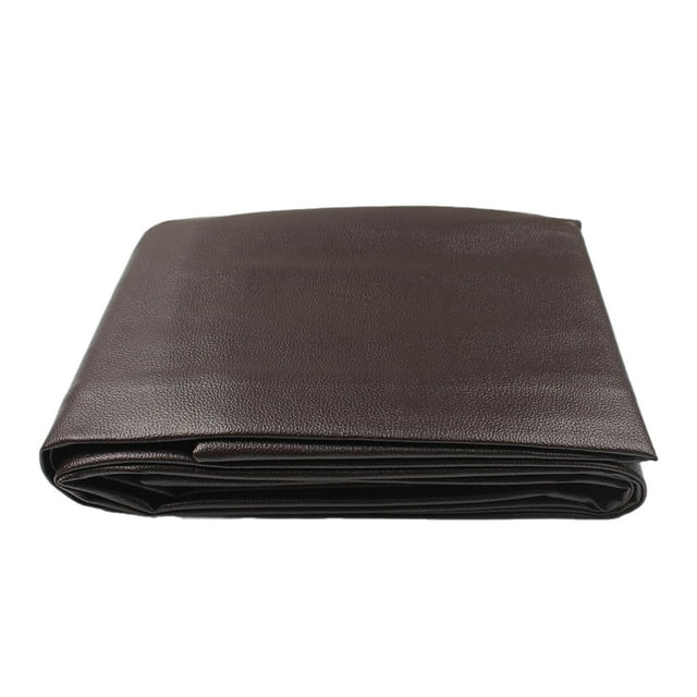 jinwen Housse de Table de Piscine Antipoussière pour Extérieur Intérieur Imperméable Housse de Table de Snooker Brun 9 Pieds