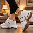 thumbnail image 5 of Women's Platform Sneakers Wedges  Lace Up Shoes Increase Fashion Sneakers for Womens Girls, 5 of 6
