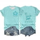 thumbnail image 2 of Fiudx Liquidación de Ofertas Flash Top Estampado con Cuello Redondo y Manga Corta para Mujer, 2 of 3