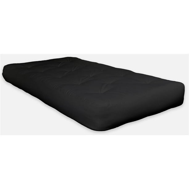 4 in. Single Foam Futon Mattress in Black (Twin 75 in. L x 39 in. W x