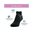 thumbnail image 2 of Peds Women's All Day Active No Show Cushion Heel and Toe Socks, 6 Pairs, 2 of 6