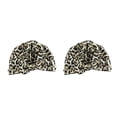 thumbnail image 4 of Ounissouiy Gorros de ducha Estampado de flores Impermeable Reutilizable Banda elástica Gorro ajustable Salón Peluquería Estampado de leopardo negro Estampado de leopardo negro 2piezas Ounissouiy CBP381422, 4 of 6