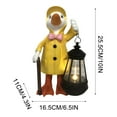 thumbnail image 3 of Outdoor Raincoat Figurine Solar Powered Lovely Decor For Family Friend Neighbor Gift Sitting, 3 of 9