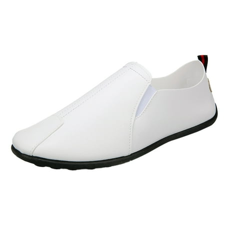 Mepaouo Casual Shoes for Men Slip On Leather Dress Shoes Fashion Comfortable Formal Oxfords