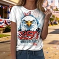 thumbnail image 2 of vigerkar USA US Flag Patriotic 4th of July America T-Shirt (White, S), 2 of 4