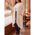 thumbnail image 4 of Cueply Women's Plus Size Cardigan Lightweight Long Sleeve Maxi Long Knitted Tops Open Front Sweater, 4 of 8