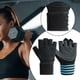 thumbnail image 5 of 2 guantes de entrenamiento deportivo de poliéster antideslizantes para levantamiento de pesas, para ciclismo en interiores, para mujeres y hombres. M Azul, 5 of 8
