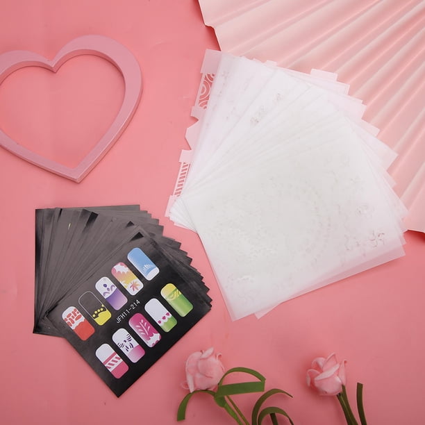 20pcs Nail Art Stamping Plates Kit Plantilla de u?as Pegatina de u?as reutilizable Herramienta de manicura DIY Nail Art Stamper Raspador Herramienta de u?as para plantilla de u?as Ecomeon no