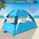 thumbnail image 5 of Carpa de playa COMMOUDS N1 para 3 a 10 personas con protección solar UPF 50+, 5 of 7