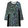 thumbnail image 2 of Abal Shell Paua Shell Seashell Patterns Sea Shells Natural Long Sleeved Dress Woman clothing Woman dresses, 2 of 4