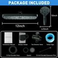 thumbnail image 6 of DTIG 10-Inch High Pressure Circular Rain Shower Head Combo - Tool-Free Install, 3-Spray Handheld for Low Water Pressure, Anti-Clog Nozzles, Adjustable Metal Arm, 6 of 11