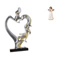 thumbnail image 1 of Estatua de pareja,Figura de pareja besándose,regalo de boda moderno,Figura de resina de ángel,Estatua de ángel Figura Decoración del hogar Estante de interior,Escultura coleccionable de, 1 of 8