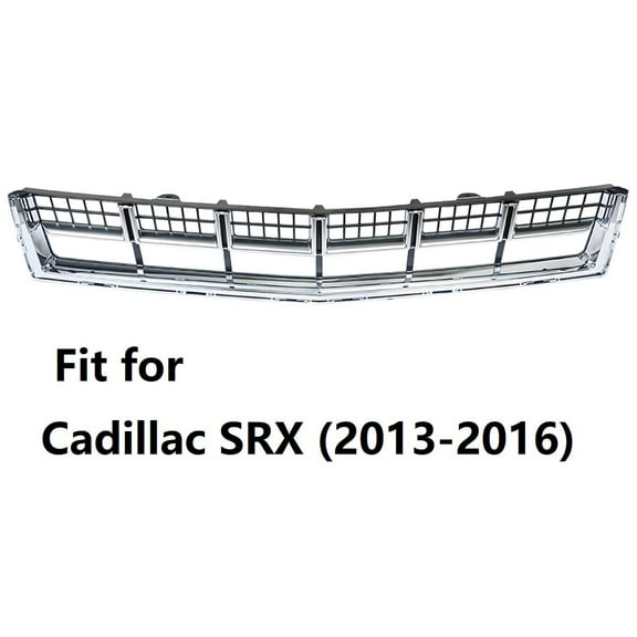 Fit for Cadillac SRX (2013-2016) Front Lower Grille, 22739004, Black & Silver Chrome