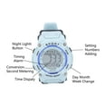 thumbnail image 4 of Waterproof Electronic Watch For Children, Rubber Strap Alarm Clock Digital Chronograph Children Watch, 4 of 8