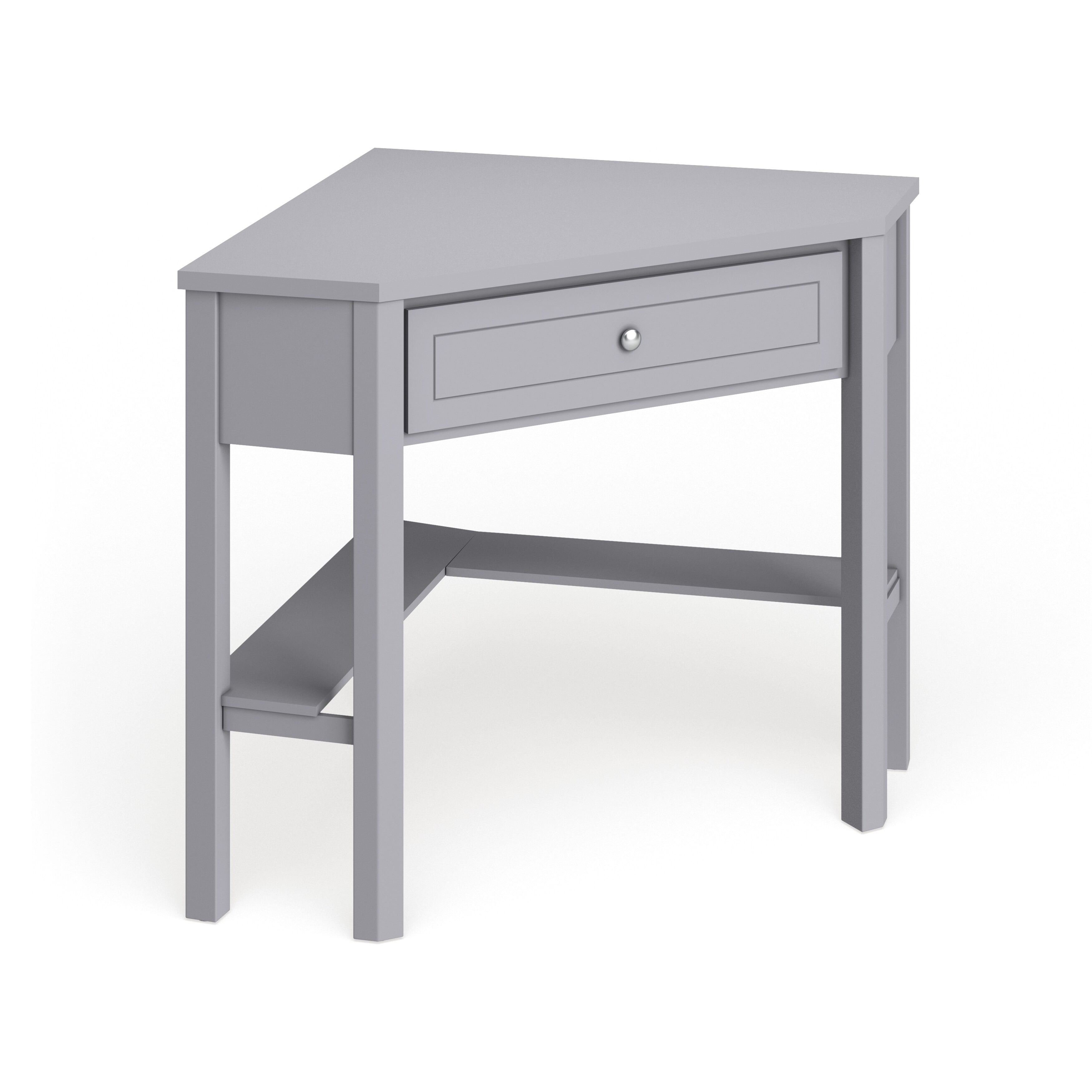 Porch Den Lincoln Corner Desk Grey Painted Walmart