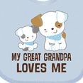 thumbnail image 4 of Inktastic My Great Grandpa Loves Me Boys Grandson Boys Baby Bib, 4 of 4